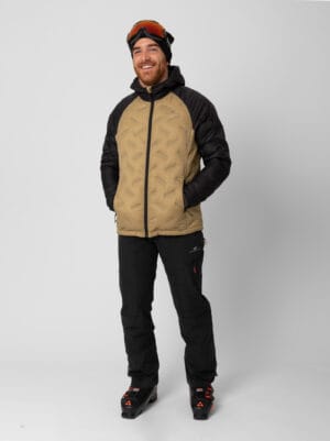 Mens down jacket Isabo with hood donsjack
