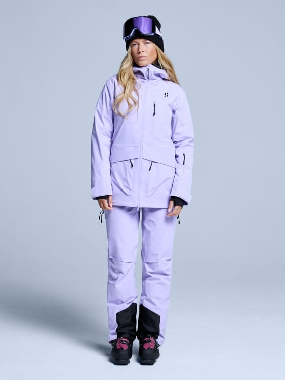 Women's Jacket Freeride 3L Shell Jacket Women Lila - Afbeelding 4