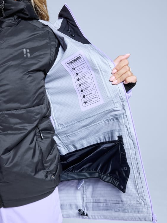 Women's Jacket Freeride 3L Shell Jacket Women Lila - Afbeelding 7