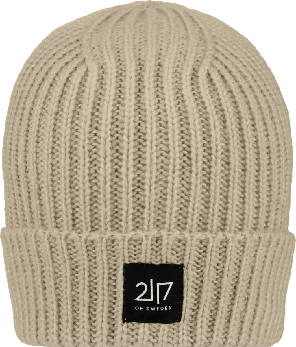 Women's accessoires Hemse Stickad Mössa Sand - Afbeelding 3